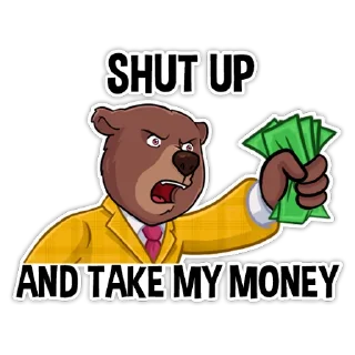 💲 emoji @quotexh Bear Trader Telegram sticker 19 of 21