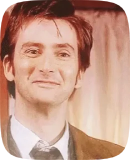 ☺️ emoji Doctor Who. Ten. 2.0 Telegram sticker 23 of 50