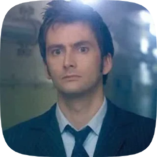 🤨 emoji Doctor Who. Ten. 2.0 Telegram sticker 6 of 50