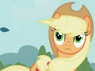 😶 emoji Applejack Animated Telegram sticker 11 of 54