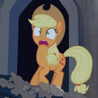 😨 emoji Applejack | @MLP_AnimatedStickers Telegram sticker 18 of 50