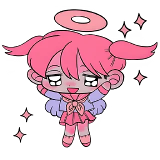 🥰 emoji Ангел & Демон @nyasticks Telegram sticker 8 of 17