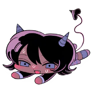😳 emoji Ангел & Демон @nyasticks Telegram sticker 13 of 17