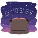 💤 emoji Puga the Dog Telegram sticker 17 of 24