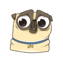 🙁 emoji Puga the Dog Telegram sticker 5 of 24