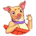 👋 emoji Tuna the Dog Telegram sticker 5 of 35