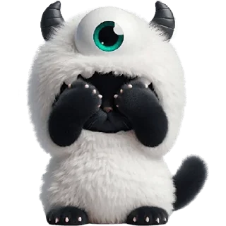 🫣 emoji Монстр котик @Nyasticks Telegram sticker 8 of 33