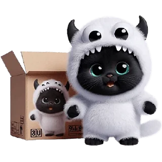 📦 emoji Монстр котик @Nyasticks Telegram sticker 12 of 33