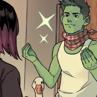 🌟 emoji Beast Boy • @Earth928B Telegram sticker 22 of 40