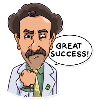 💪 emoji Borat Sagdiyev Telegram sticker 12 of 30