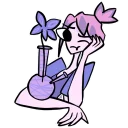 🌸 emoji Neon bones (by DeadJess) Telegram sticker 10 of 14
