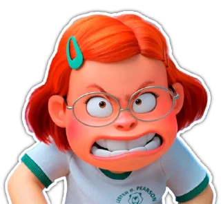 😡 emoji Turning Red (@ganstfeveral) Telegram sticker 8 of 97
