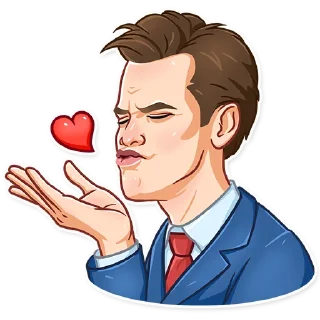 😘 emoji Jim Carrey Telegram sticker 2 of 30