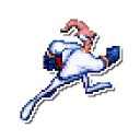 🏃 emoji Earthworm Jim Telegram sticker 13 of 74