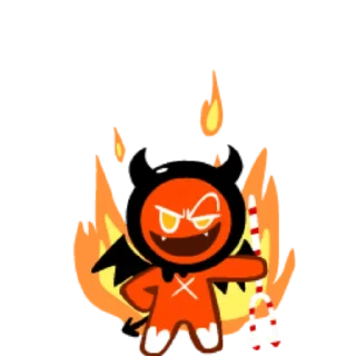 😈 emoji Devil Cookie! Telegram sticker 15 of 31
