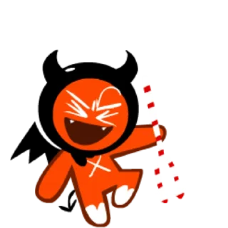 😈 emoji Devil Cookie! Telegram sticker 3 of 31