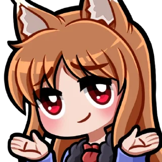 🤷‍♀ emoji Holo, Холо By(@Kamigashi) Telegram sticker 8 of 31
