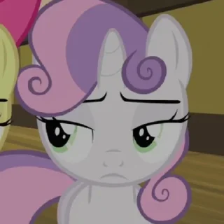 😐 emoji sweetie belle Telegram sticker 18 of 20