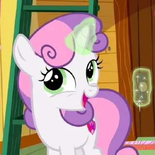😆 emoji sweetie belle Telegram sticker 10 of 20