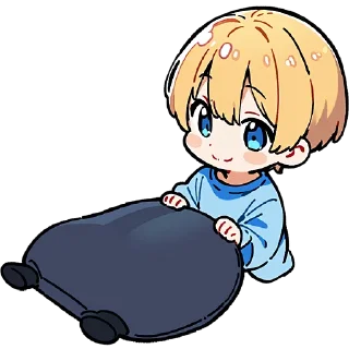 🩳 emoji Милый Блондин @Nyasticks Telegram sticker 23 of 33