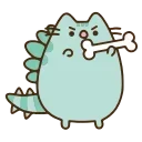 😠 emoji AnimatedPusheen @IMG2D Telegram sticker 9 of 50