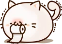Sticker from Sticker of a round and pretty cat :: @line_stickers