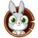🙂 emoji Boo the Bunny Telegram sticker 8 of 36