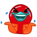 😂 emoji Red Duck :: @Stickers_Chaos Telegram sticker 22 of 26