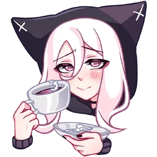 ☕ emoji КатШи • @Shiro_De_Dark Telegram sticker 21 of 32