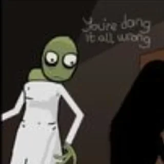 🙎 emoji Salad Fingers Telegram sticker 23 of 45