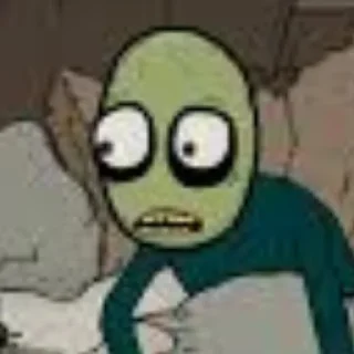 😟 emoji Salad Fingers Telegram sticker 9 of 45