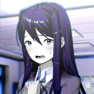 🫐 emoji Yuri?!|• @bestvosx1 Telegram sticker 10 of 48