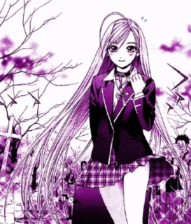 💜 emoji Rosario + Vampire by vsl Telegram sticker 10 of 91