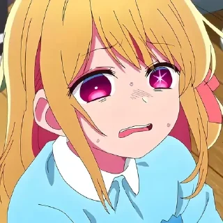 😞 emoji Руби @anime_sticks Telegram sticker 14 of 20