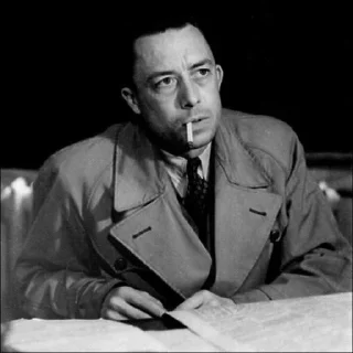 ❔ emoji Albert Camus Telegram sticker 20 of 46
