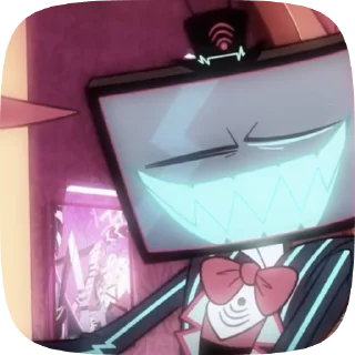 📺 emoji БОЛЬШЕ ⇨ @CLOOBHUB ВОКС ОТЕЛЬ ХАЗБИН VOX HAZBIN ТГ Telegram sticker 11 of 39