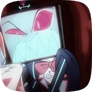 📺 emoji БОЛЬШЕ ⇨ @CLOOBHUB ВОКС ОТЕЛЬ ХАЗБИН VOX HAZBIN ТГ Telegram sticker 10 of 39