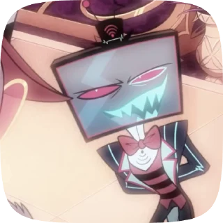 📺 emoji БОЛЬШЕ ⇨ @CLOOBHUB ВОКС ОТЕЛЬ ХАЗБИН VOX HAZBIN ТГ Telegram sticker 18 of 39