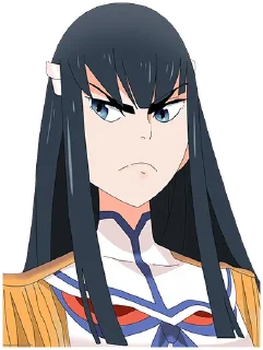 🤨 emoji Satsuki Kiryuin (KILL la KILL) Telegram sticker 19 of 87