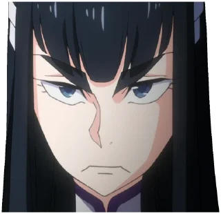 😒 emoji Satsuki Kiryuin (KILL la KILL) Telegram sticker 13 of 87