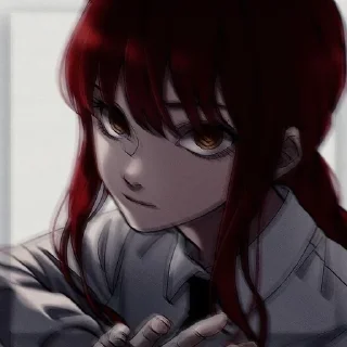 ❤ emoji Макима❤🖤 Telegram sticker 15 of 45