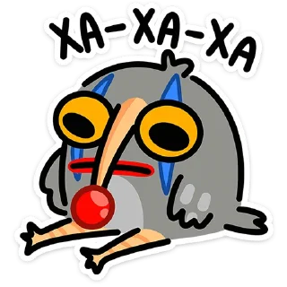 🤡 emoji Сова Вова от @TgSticker Telegram sticker 10 of 48