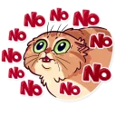 🙅 emoji Meme Cats Telegram sticker 17 of 35