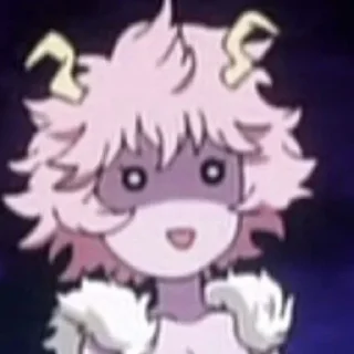 😶 emoji ✨💕Mina Ashido💕✨ Telegram sticker 17 of 70