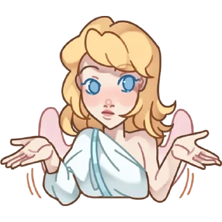 🤷 emoji Серафима без текста @TgSticker Telegram sticker 8 of 48