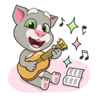 🎸 emoji Talking Tom Telegram sticker 18 of 48