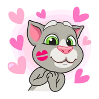 😍 emoji Talking Tom Telegram sticker 23 of 48