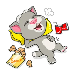 🍟 emoji Talking Tom Telegram sticker 10 of 48