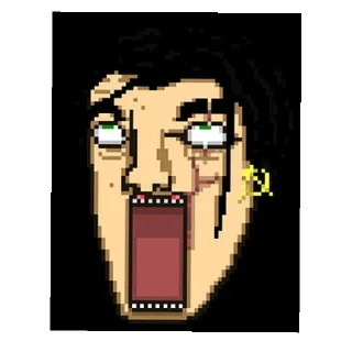 🥱 emoji HOTLINE MIAMI Telegram sticker 18 of 20