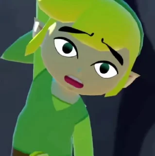 😶 emoji Zelda Wind Waker Animated Telegram sticker 6 of 41